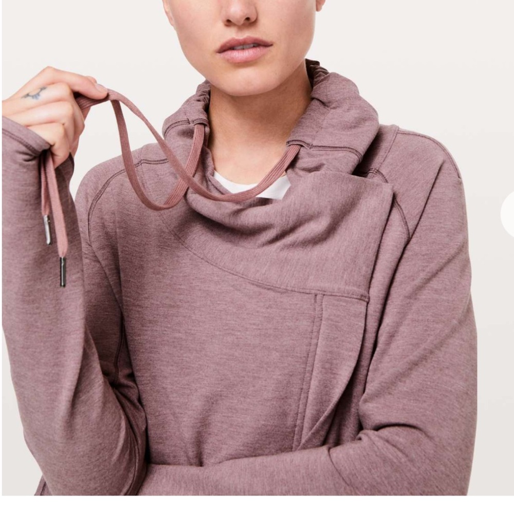 lululemon athletica Coast Easy Wrap Heather Misty Merlot,    Size 4‎